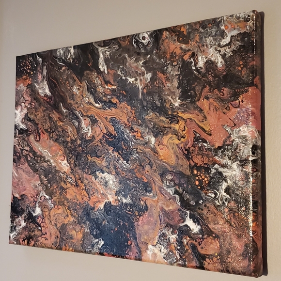 Acrylic Fluid Art on Canvas - Picture 2 of 3